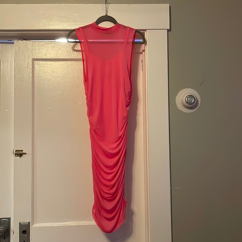 Hot pink dress